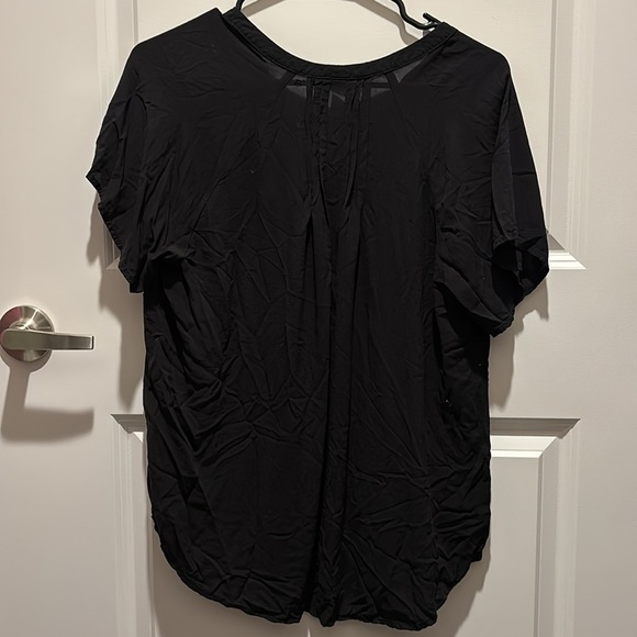 Old Navy Blouse Shirt Black Large - Picture 12 of 16